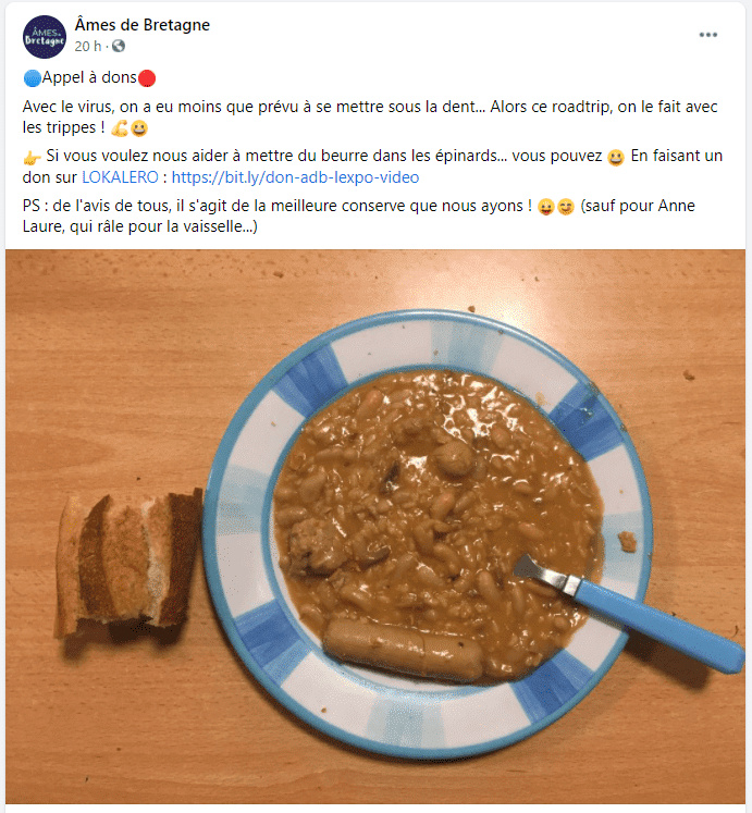 Exemple de com - appel aux dons FB Exemple de communication - appel aux dons sur Facebook